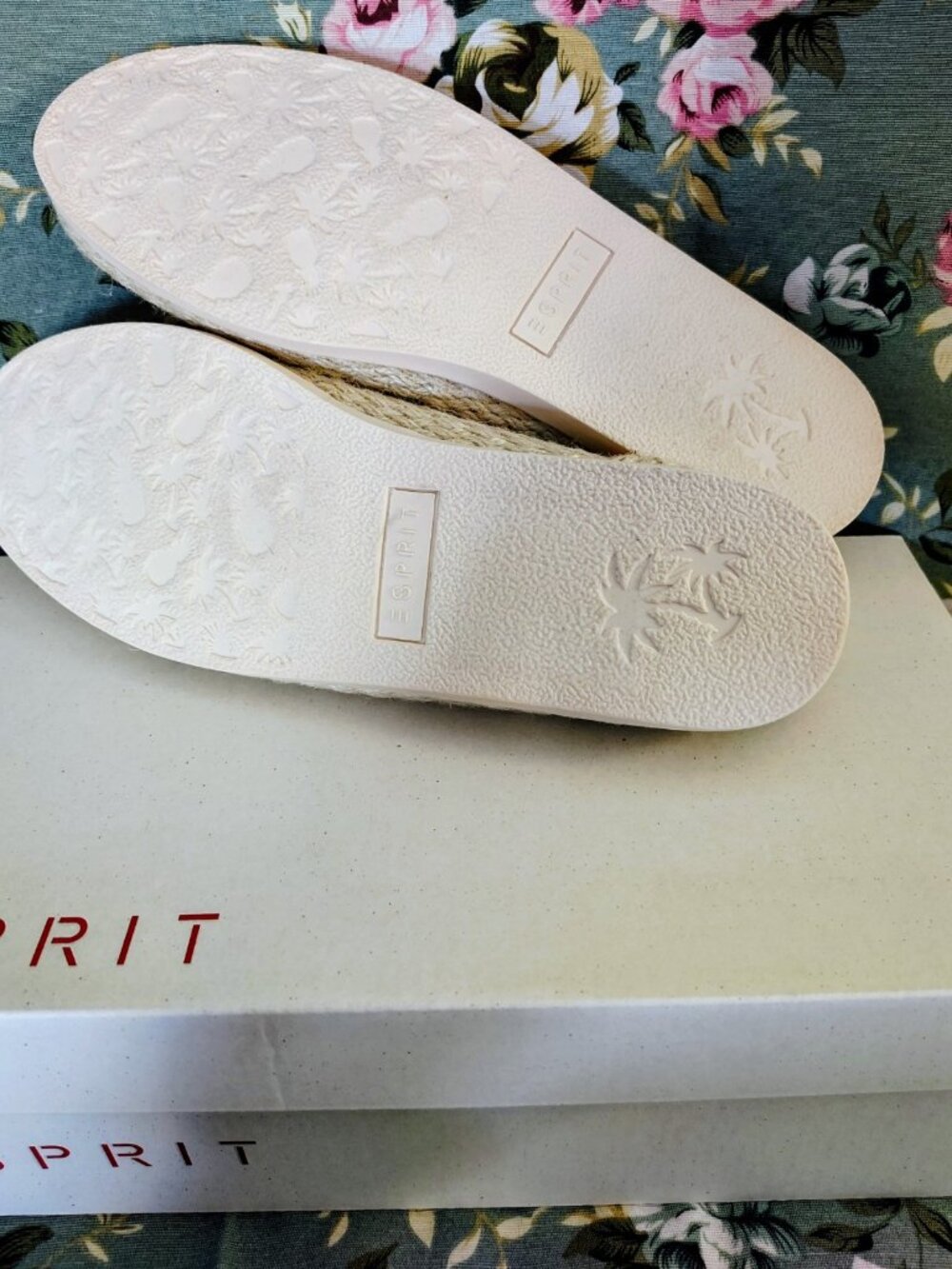 NIB Espirit Erika Yellow Pink Tie-Dye Espadrille Sneakers Womens Shoes Size 8 - Picture 12 of 14